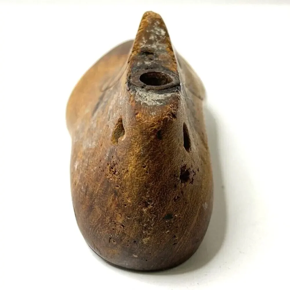 Antique Cobbler Wooden SHOE MOLD Form 8 inches Length *see photos for condition